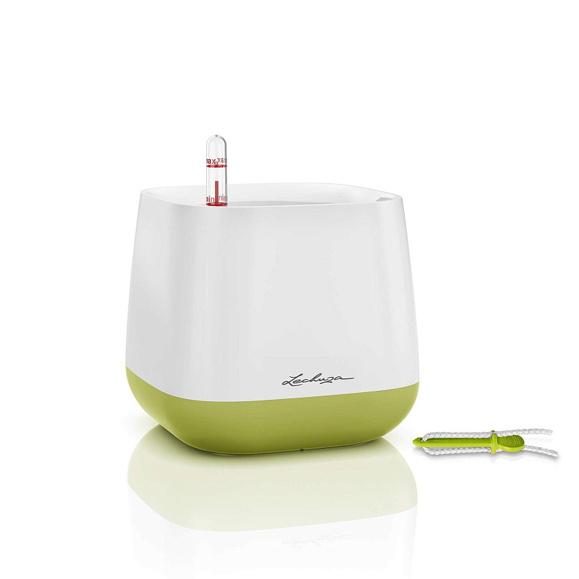 Кашпо Лечуза Юла (белый/фисташковый)_1