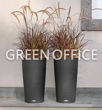 Кашпо Lechuza Cilindro Cottage (гранит) - Фото 7