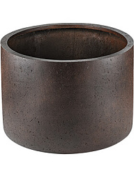 Кашпо Grigio cylinder rusty iron-concrete