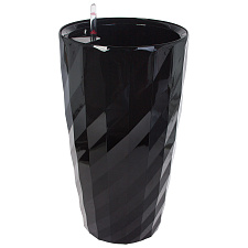 Кашпо Planta Vita Vase Rib (черный)