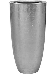 Кашпо Metallic silver leaf partner glossy silver (с техническим горшком)