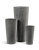 Кашпо EFFECTORY BETON высокий конус темно-серый бетон - Фото 1