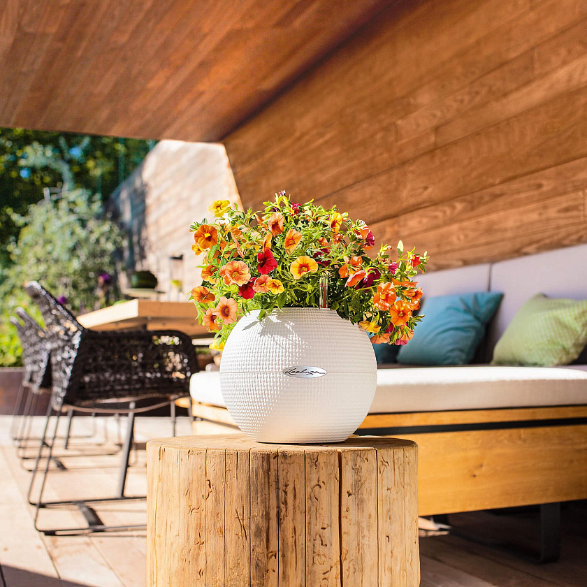 Кашпо Лечуза Пуро Колор (белый)_6