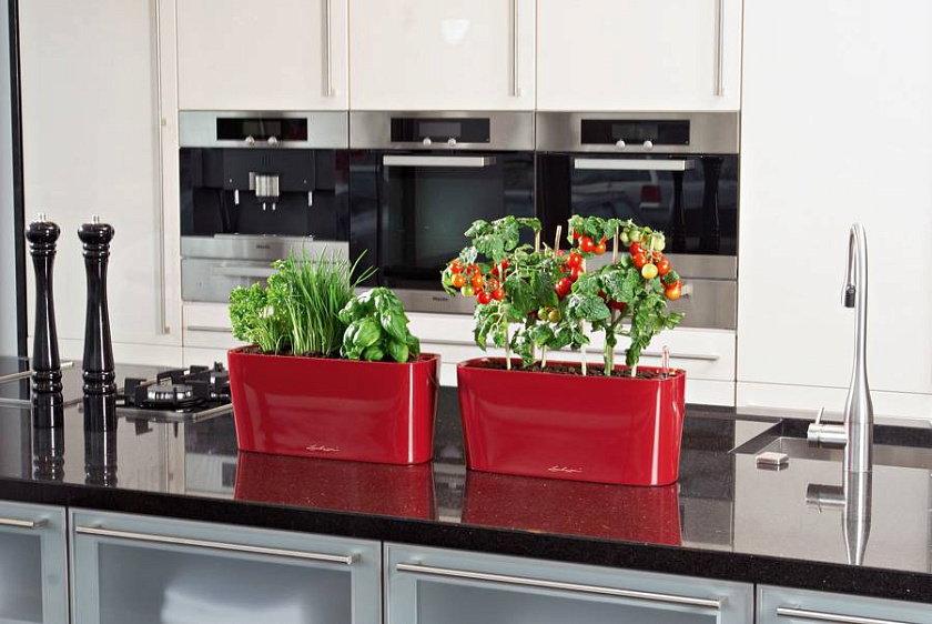 Кашпо Лечуза Дельта 20 (красный)_2