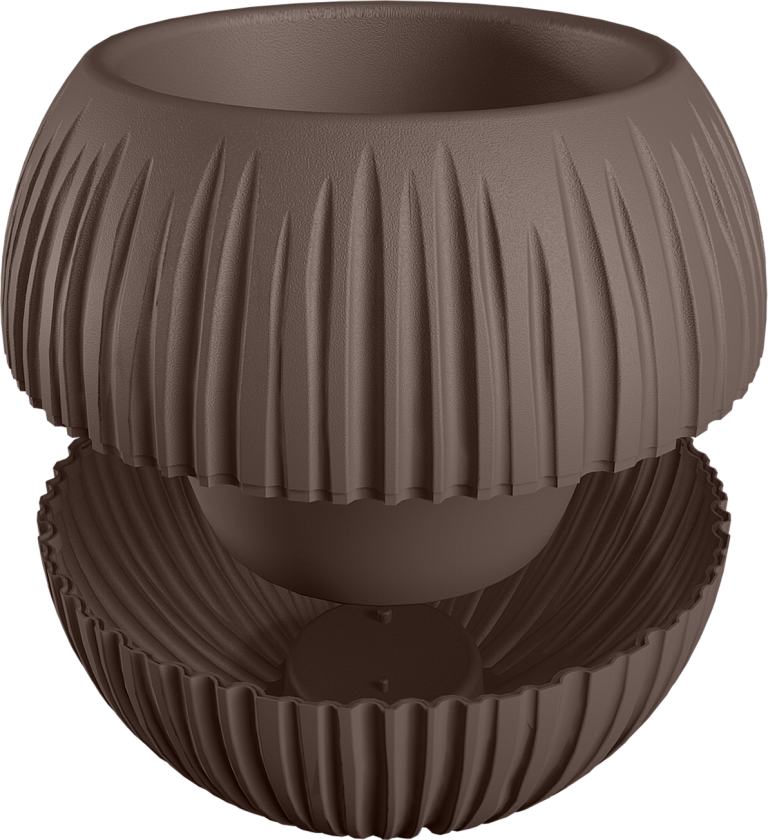 Кашпо Шар (коричневый)_
