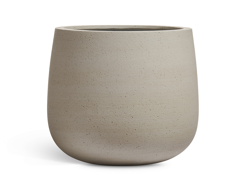 Кашпо Эрго Файн Рок Дизайн-чаша Классик Белый песок_3
