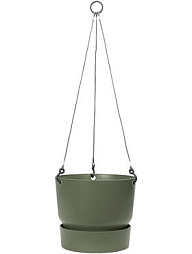 Подвесное кашпо Greenville leaf green hanging basket