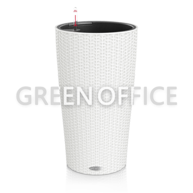 Кашпо Lechuza Cilindro Cottage (белый) - Фото 1