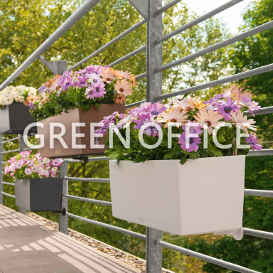 Кашпо Lechuza Balconera Color 40 (белый) - Фото 3