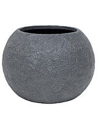 Кашпо Rocky bowl smoke-granite