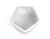 Кашпо ERGO Rombo многогранник белый камень - Фото 5