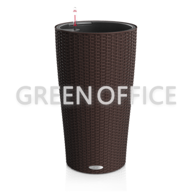 Кашпо Lechuza Cilindro Cottage (коричневый) - Фото 1