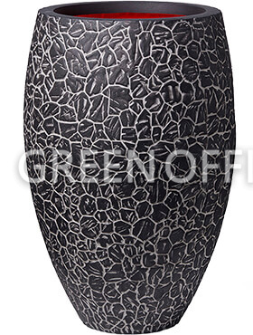 Кашпо Capi nature clay nl vase elegant deluxe anthracite