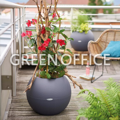 Кашпо Lechuza Puro Color 50 (серый) - Фото 5