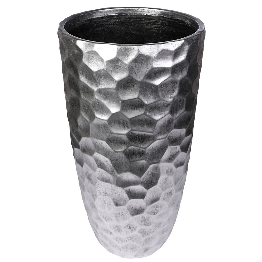 Кашпо Мозаик Ваза серебряное_