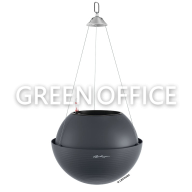 Кашпо Lechuza BOLA Color подвесное (серый) - Фото 1