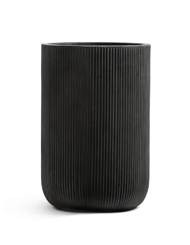 Кашпо Эрго Джет высокий цилиндр антрацит_