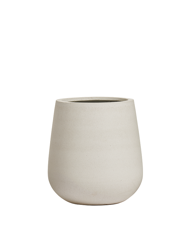 Кашпо Эрго Файн Рок Дизайн-чаша Белый камень_3