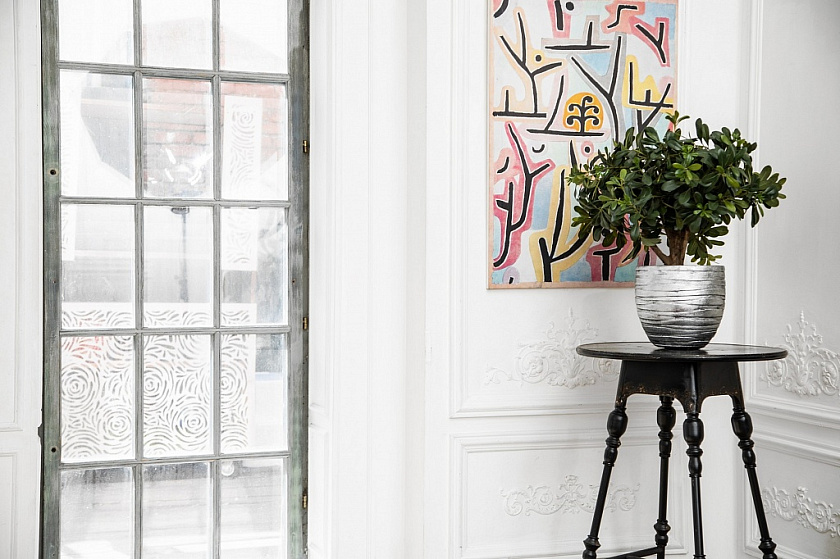 Кашпо Роу Круглое серебряное_3