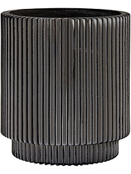 Кашпо Capi nature vase cylinder groove ii black