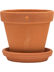 Кашпо Terra Cotta wall pot with saucer