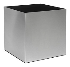 Кашпо Parel stainless steel brushed on felt (2mm) cube