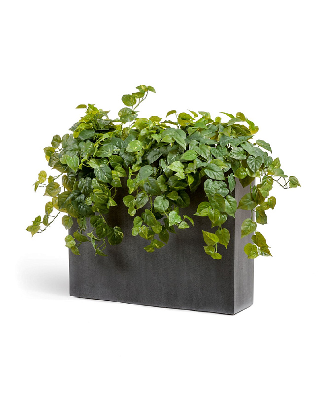 Кашпо Эффектори Бетон высокий девайдер темно-серый бетон_3