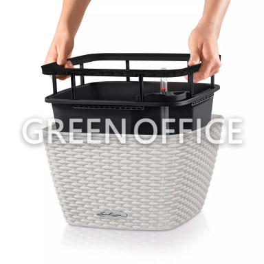 Кашпо Lechuza Bacino Cottage (белый) - Фото 4