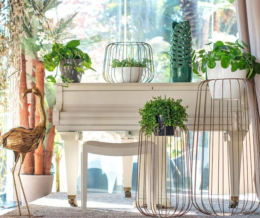 Подставка Артевази Тадж Махал золотая высокая_