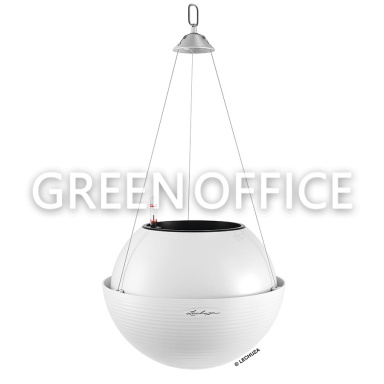 Кашпо Lechuza BOLA Color подвесное (белый) - Фото 1