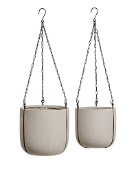 Кашпо Эффектори Бетон Чаша подвесная Белый песок