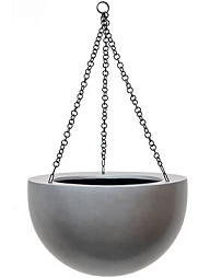Подвесное кашпо Gradient hanging bowl matt grey