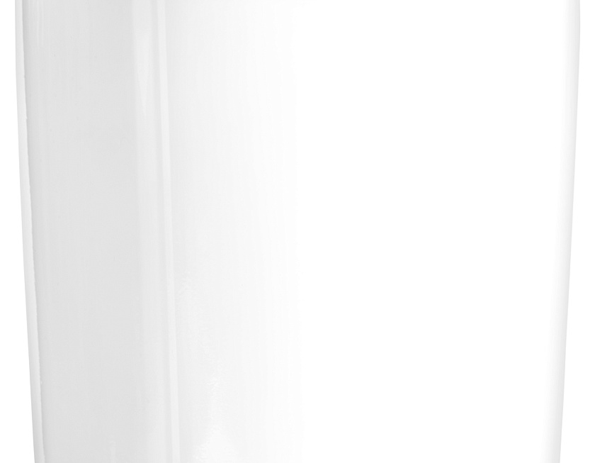 Кашпо Эффектори Глосс высокий конус белый глянцевый лак_4