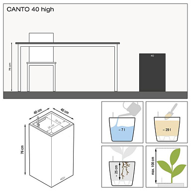 CANTO Premium 40 high Антрацитовый металлик