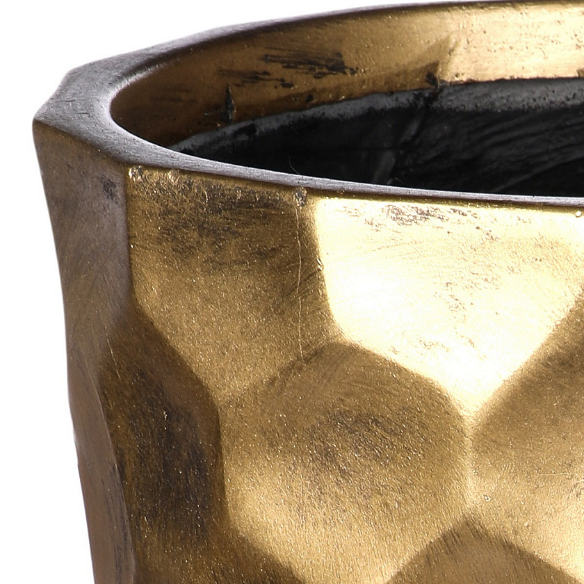 Кашпо Мозаик Ваза золотое_2