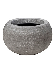 Кашпо Polystone plain bowl grey