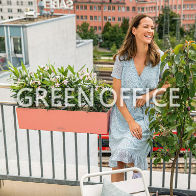 Кашпо Lechuza Balconera Color 100 (белый) - Фото 4