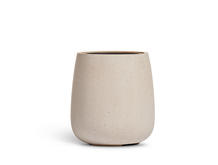 Кашпо Эффектори Бетон Дизайн -Чаша Белый песок_4