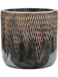 Кашпо Luxe lite universe comet cylinder bronze