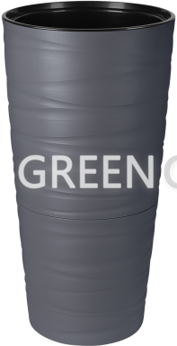 Кашпо Урбан высокое (антрацит) - Фото 1
