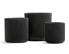 Кашпо Эрго Джет цилиндр антрацит