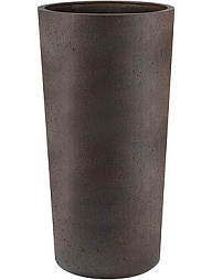 Кашпо Grigio vase tall rusty iron-concrete