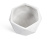 Кашпо ERGO Rombo низкая чаша многогранник белый камень - Фото 4