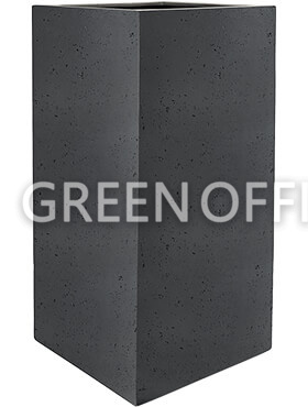 Кашпо Grigio high cube anthracite-concrete