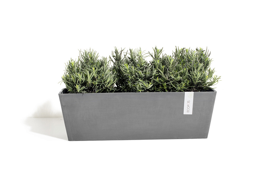 Кашпо Экопотс Бружс серое_