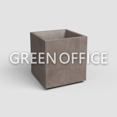 Кашпо Артевази Сидней куб серо-коричневый - Фото 1