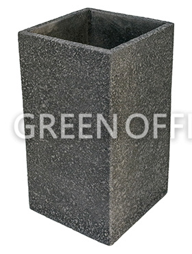 Кашпо Marc (concrete) square high anthracite - Фото 1