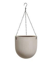 Кашпо Эффектори Бетон Чаша подвесная округлая Белый песок